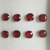 Ruby 7mm Cushion Stepcut Pigeon Blood Color VVS Clarity Africa Loose Gems