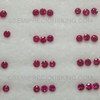 Natural Ruby Carmine Color VVS Clarity Loose Burma/Africa 2.25 mm Round Facet Cut Gemstone