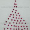 Natural Ruby 1.6mm Round Facet Cut Scarlet Color SI1 Clarity Africa Loose Precious Gemstone