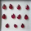 Ruby 8x6, 6X4, 7x5mm Pear Facet Cut Pigeon Blood Color SI1 Clarity Africa Loose Precious Gemstone