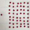 2 mm Natural Ruby Burma/Africa  Round Facet Cut Crimson Color VS Clarity Loose Gemstone