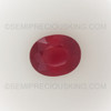 Ruby 10X8-11X9mm Oval Facet Cut Scarlet & Burgundy Color SI1 Clarity Africa Loose Precious Gemstone
