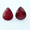 Ruby 17x13mm Pear Facet Cut Crimson & Scarlet Color I Clarity Africa Loose Precious Gemstone