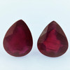 Natural 11X13mm Pear Facet Cut Ruby Africa 7.43 Carat Merlot Color