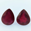 Ruby 11X13mm Pear Facet Cut Merlot Color SI Clarity Africa Loose Precious Gemstone