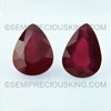 Natural Ruby Africa Merlot Color Good Clarity 16X12mm Pear Facet Cut 12.14 Carat Loose Gemstone