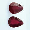 Ruby 16X12mm Pear Facet Cut Merlot Color SI Clarity Africa Loose Precious Gemstone