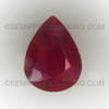 Natural Ruby Africa 8X6 mm Pear Facet Cut Pigeon Blood Color VVS Clarity Loose Gemstone