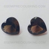 Natural Smoky Quartz 10 mm Heart Brilliant Cut Mocha Brown Color Excellent Quality VVS Clarity Loose Gemstone
