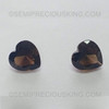 Natural Smoky Quartz 10 mm Heart Brilliant Cut Mocha Brown Color Excellent Quality VVS Clarity Loose Gemstone