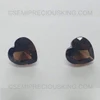 Natural Smoky Quartz 12 mm Heart Brilliant Cut Mocha Brown Color Excellent Quality VVS Clarity Loose Gemstone