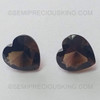 Natural Smoky Quartz 13 mm Heart Brilliant Cut Mocha Brown Color Excellent Quality VVS Clarity Loose Gemstone
