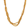 Citrine Natural Rondelle Facet Cut Beads Gemstone Twisted Necklace
