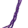 Natural Handmade Necklace African Amethyst Gemstone Twisted 2 in 1 Beaded Jewelry