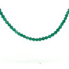 Natural Handmade Necklace Green Onyx Gemstone Single Strand Beaded Jewelry