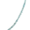 Natural Handmade Necklace Aquamarine Gemstone Single Strand Beaded Jewelry