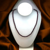 Natural Handmade Necklace Garnet Gemstone Plain Ball Beaded Jewelry