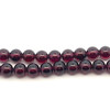 Natural Handmade Necklace Garnet Gemstone Plain Ball Beaded Jewelry