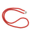 Natural Handmade Necklace Coral Gemstone Plain Ball Beaded Jewelry