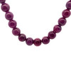 Natural Handmade Necklace Ruby Gemstone Plain Ball Beaded Jewelry