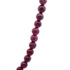 Natural Handmade Necklace Ruby Gemstone Plain Ball Beaded Jewelry
