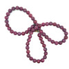 Natural Handmade Necklace Ruby Gemstone Plain Ball Beaded Jewelry
