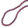 Natural Handmade Necklace Ruby Gemstone Plain Ball Beaded Jewelry