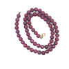 Natural Handmade Necklace Ruby Gemstone Plain Ball Beaded Jewelry