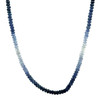 Blue Sapphire Natural Rondelle Facet Cut Beads Precious Necklace