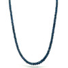 Natural Handmade Necklace Blue Sapphire Gemstone Birthstone Beaded Jewelry