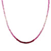 Ruby Natural Rondelle Facet Beads Precious Necklace