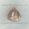 Natural Rose Quartz Trillion Briolette Cut Crepe Pink Color FL Clarity 14.4 Carats Loose Gemstone