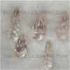 Exceptional Quality Natural Rose Quartz Carved  Baby Rose Pink Color Loose Gemstone Jewelry FL Clarity