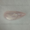 Natural Rose Quartz Pear Carved Cut Baby Rose Pink Color FL Clarity 23.55 Carats Loose Gemstone