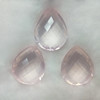 Natural Rose Quartz Pear Briolette Cut Baby Rose Pink Color FL Clarity 15.42 Carats Loose Gemstone