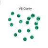 Natural Emerald 2.40 mm Round Brilliant Cut Strong Rich Green Color VVS VS SI1 Loose Gemstone