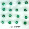 Natural Emerald 2.40 mm Round Brilliant Cut Strong Rich Green Color VVS VS SI1 Loose Gemstone