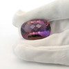 Natural Ametrine Gemstone Certified Cushion Checker Cut Purple Yellow Bi-Color 61.43 Carat Exceptional Quality February Birthstone Meditation Stone for Wisdom, Balance and Positivity