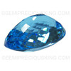 Natural Swiss Blue topaz 35X21mm Oval Checkerboard Cut Swiss Blue Color 125.8 Carats FL Clarity Loose Gemstone