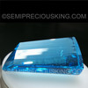 Natural Swiss Blue topaz 39X20mm Fancy Cut Super Swiss Blue Color 65.45 Carats FL Clarity Loose Gemstone