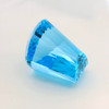 Natural Topaz Certified Gemstone Fancy Cut Top Swiss Blue 79.13 Carat Flawless Clarity 23x21mm December Birthstone Energy Stone for Confidence, Communication and Calm