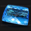 Natural Topaz Fancy Checkerboard Cut Super Swiss Blue Color FL Clarity Excellent Luster/Brilliance 156.3 Carats 38X27mm Loose Gemstone