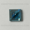 Natural Blue Zircon 6.20x6.32mm Square Step Cut Blizzard Blue Color 2.012 Carats FL Clarity IGL Certified Loose Gemstone