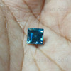 Natural Blue Zircon 6.20x6.32mm Square Step Cut Blizzard Blue Color 2.012 Carats FL Clarity IGL Certified Loose Gemstone