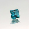 Natural Blue Zircon Gemstone Certified Square Step Cut Intense Blue Color 2.012 Carat Flawless