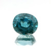 Blue Zircon Natural Gemstone Certified Oval Fancy Cut Regal Blue Color 14.306 Carat Flawless Clarity 13.06x11.43mm December Birthstone for Jewelry