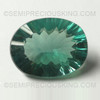 Natural Fluorite 16.75X21.38mm Oval Concave Cut Pista Green Color 24.458 Carats FL Clarity IGL Certified Loose Gemstone