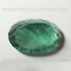 Natural Fluorite 16.75X21.38mm Oval Concave Cut Pista Green Color 24.458 Carats FL Clarity IGL Certified Loose Gemstone