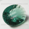 Natural Fluorite 16.75X21.38mm Oval Concave Cut Pista Green Color 24.458 Carats FL Clarity IGL Certified Loose Gemstone