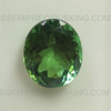 Natural Green Tourmaline 13.12X10.97mm Oval Facet Cut Forest Green Color 6.32 Carats FL Clarity AGL Certified Loose Gemstone